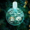 GeckoCustom Custom Photo Merry Christmas To The World Acrylic LED Ornament TH10 892127 3 inches