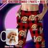 GeckoCustom Custom Photo Name Dog Cat Flannel Pajamas HO82 K228 888737