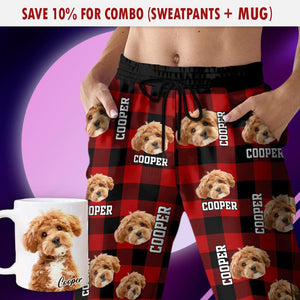 GeckoCustom Custom Photo Name Dog Cat Men And Women's Sweatpants K228 HA75 888775