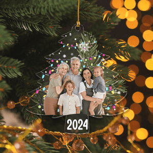 GeckoCustom Custom Photo On Christmas Tree Acrylic Ornament HO82 893114