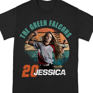 GeckoCustom Custom Photo On Sport Ball Vintage Style Shirt N369 890037 Basic Tee / Black / S