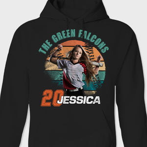 GeckoCustom Custom Photo On Sport Ball Vintage Style Shirt N369 890037 Pullover Hoodie / Black Colour / S