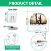 GeckoCustom Custom Photo Our First Christmas Couple Circle Led Acrylic Ornament HA75 891662 3 inches