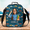 GeckoCustom Custom Photo Rise And Shine It’s School Time Back To School Gift For Kid Lunch Bag HO82 891306 7x2.7x9 inches
