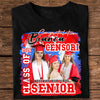 GeckoCustom Custom Photo Senior Class Of 2024 Graduation Dark Shirt N304 890093 Basic Tee / Black / S