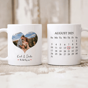 GeckoCustom Custom Photo The Best Day Ever Valentine's Day Mug TH10