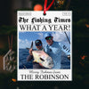 GeckoCustom Custom Photo The Fishing Times Newspaper Best Catch Of The Year Acrylic Ornament HO82 893314