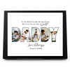 GeckoCustom Custom Photo To Us You Are The World Dad Poster Canvas Picture Frame DM01 890963