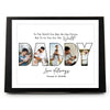 GeckoCustom Custom Photo To Us You Are The World Dad Poster Canvas Picture Frame DM01 890963