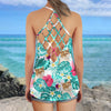 GeckoCustom Custom Photo Tropical Style Cat Open Back Tanktop TH10 891115