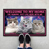 GeckoCustom Custom Photo Welcome To My Home Cat Doormat DA199 890623