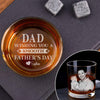 GeckoCustom Custom Photo Wishing You A Smooth Father's Day Rock Glass HA75 890548