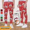 GeckoCustom Custom Photo With Christmas Pattern Cat Men and Women's Sweatpants N304 HN590