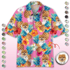 GeckoCustom Custom Photo With Tropical Pattern Dog Polo Shirt HA75 890738