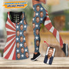 GeckoCustom Custom Photo With US Flag Legging Set N304 889293