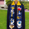 GeckoCustom Custom Portrait Photo Class Of 2025 With Sporty Style Graduation Gift Stoles N369 890212 6x72 inch / Triangle
