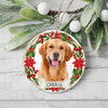 GeckoCustom Customize Photo Dog Ceramic Ornament For Christmas DA199 889847 3 inch