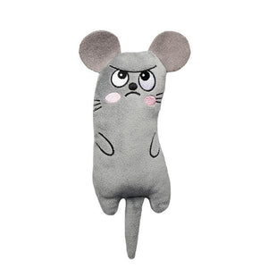 GeckoCustom Cute Cat Toys Funny Interactive Plush Cat Toy Mini Teeth Grinding Catnip Toys Kitten Chewing Mouse Toy Pets Accessories