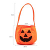 GeckoCustom Cute Halloween Portable Pumpkin Bag Trick Or Treat Kids Candy Bag Happy Halloween Day Gift Pumpkin Backpack Shoulder Bag as shows 12