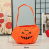 GeckoCustom Cute Halloween Portable Pumpkin Bag Trick Or Treat Kids Candy Bag Happy Halloween Day Gift Pumpkin Backpack Shoulder Bag as shows 10