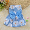GeckoCustom Cute Princess Dress for small Dog Cat blue / XS
