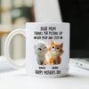 GeckoCustom Dad Mom Thanks For Picking Up My Poop And Stuff Personalized White Mug Gift For Cat Lovers CH07 895240