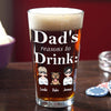 GeckoCustom Dad's Reasons To Drink Father's Day Print Beer Glass Personalized Gift TH10 891065 16oz / 2 sides