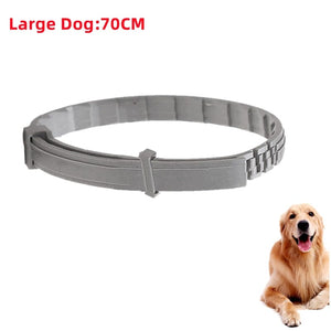 GeckoCustom Dog Anti Flea And Ticks Cats Collar Pet 8Month Protection Retractable Pet Collars For Puppy Cat Large Dogs Accessories Large Dog-70cm Opp / China