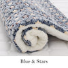 GeckoCustom Dog Bed Thickened Dog Mat Pet Cat Soft Fleece Pad Blanket Bed Mat Cushion Home Washable Rug Keep Warm Pet Supplies cama perro Blue with Stars / XS 32x25cm / China