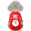 GeckoCustom Dog Christmas Clothes Winter Warm Pet Clothes Santa Claus 1 / XS