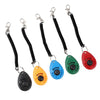 GeckoCustom Dog Training Clicker Pet Cat Plastic New Dogs Click Trainer Aid Tools Adjustable Wrist Strap Sound Key Chain Dog Supplies