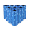 GeckoCustom Dog Waste Bags with Dispenser 5 Roll Blue