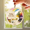 GeckoCustom Dog With Rainbow Bridge Layer Wood Ornament Personalized Gift N304 889939 4"x4"