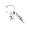 GeckoCustom Drive Safe,I Need You Here With Me Metal Keychain Love You Keychain Men and Women Romantic Keychain Gift Birthday Father's Day KC151