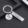 GeckoCustom Drive Safe,I Need You Here With Me Metal Keychain Love You Keychain Men and Women Romantic Keychain Gift Birthday Father's Day