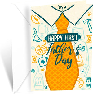 GeckoCustom Father'S Day Card for Son, Made in America, Eco-Friendly, Thick Card Stock with Premium Envelope 5In X 7.75In, Packaged in Protective Mailer First