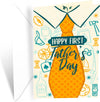 GeckoCustom Father'S Day Card for Son, Made in America, Eco-Friendly, Thick Card Stock with Premium Envelope 5In X 7.75In, Packaged in Protective Mailer First