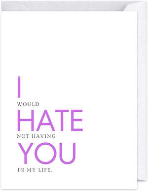 GeckoCustom Fathers Day Card for Dad Birthday, Anniversary Husband Him Grandpa Grandfather Stepdad Stepfather, Birthday Thank You Kawaii Greeting Card (Thanks for Feeding Me ...) I Hate You