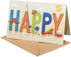 GeckoCustom Fathers Day Card (Made a Difference) Happy Father'S Day