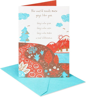 GeckoCustom Fathers Day Card (Made a Difference) Great Guys Like You