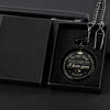 GeckoCustom Fathers Day Dad Gifts from Daughter Son, Birthday Gifts for Dad Grandpa Husband Step Dad Personalized Pocket Watch with Chain