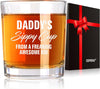 GeckoCustom Fathers Day Dad Gifts, Gifts for Dad on Fathers Day from Daughter Son, Fathers Day Christmas Birthday Gifts for Him Men Husband, Dad Gifts for Fathers Day from Kids, Daddys Sippy Cup Whiskey Glass Engraving Daddy'S Sippy Cup