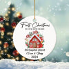 GeckoCustom First Christmas In Our New Home Christmas Ceramic Ornament TH10 891365