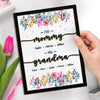 GeckoCustom First Mom Now Great Grandma Family 2-Layered Wooden Plaque With Stand Personalized Gift TA29 890320