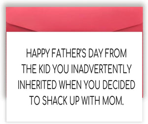 GeckoCustom Funny Dog Dad Fathers Day Card from Son Daughter, Cute Dog Dad Gifts for Men, Happy Father’S Day Card for Him D