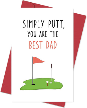 GeckoCustom Funny Fathers Day Card for Dad, Father'S Day Gift from Son Daughter, Dad without Me Today Would Be Just Another Day - You'Re Welcome Multicolor