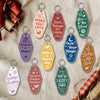 GeckoCustom Good Things Are Coming With Retro Inspired Motel Acrylic Keychain Personalized Gift TA29 889814