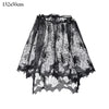 GeckoCustom Halloween Bat Table Runner Black Spider Web Lace Tablecloth Fireplace Curtain for Halloween Party Decoration Horror House Props as picture 5