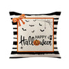 GeckoCustom Halloween Decorations Cushion Cover 45cm Linen Pillow Cover Funny Pumpkin Candy Cobweb Printed Pillow Case Home Decor Pillowcase 5 / 45x45cm