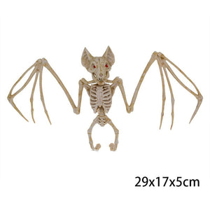 GeckoCustom Halloween Horror Bats Skeleton Mouse Scorpion Lizard Bonez Skeleton Model Festival Decor Party Creepy Halloween Party Decoration bat / as picture